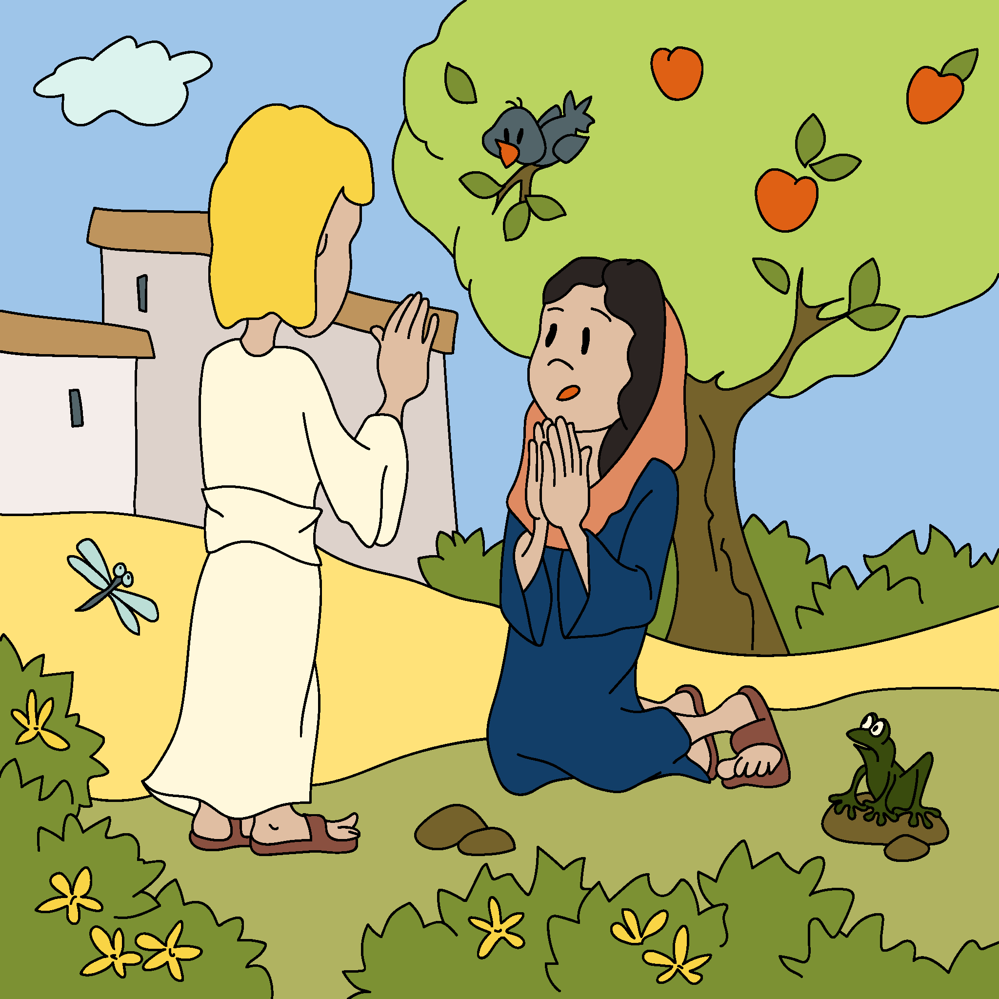 Angel Gabriel visits Mary