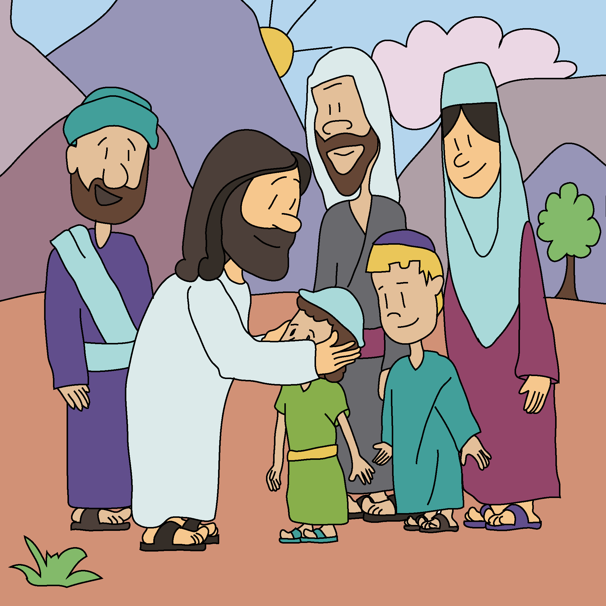 Jesus heißt die Kinder willkommen