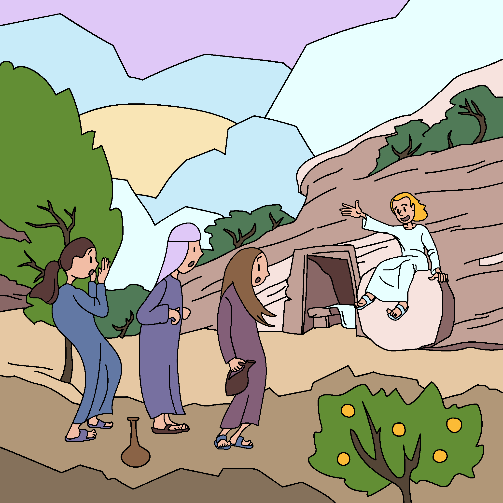 Las mujeres encuentran la tumba vacía