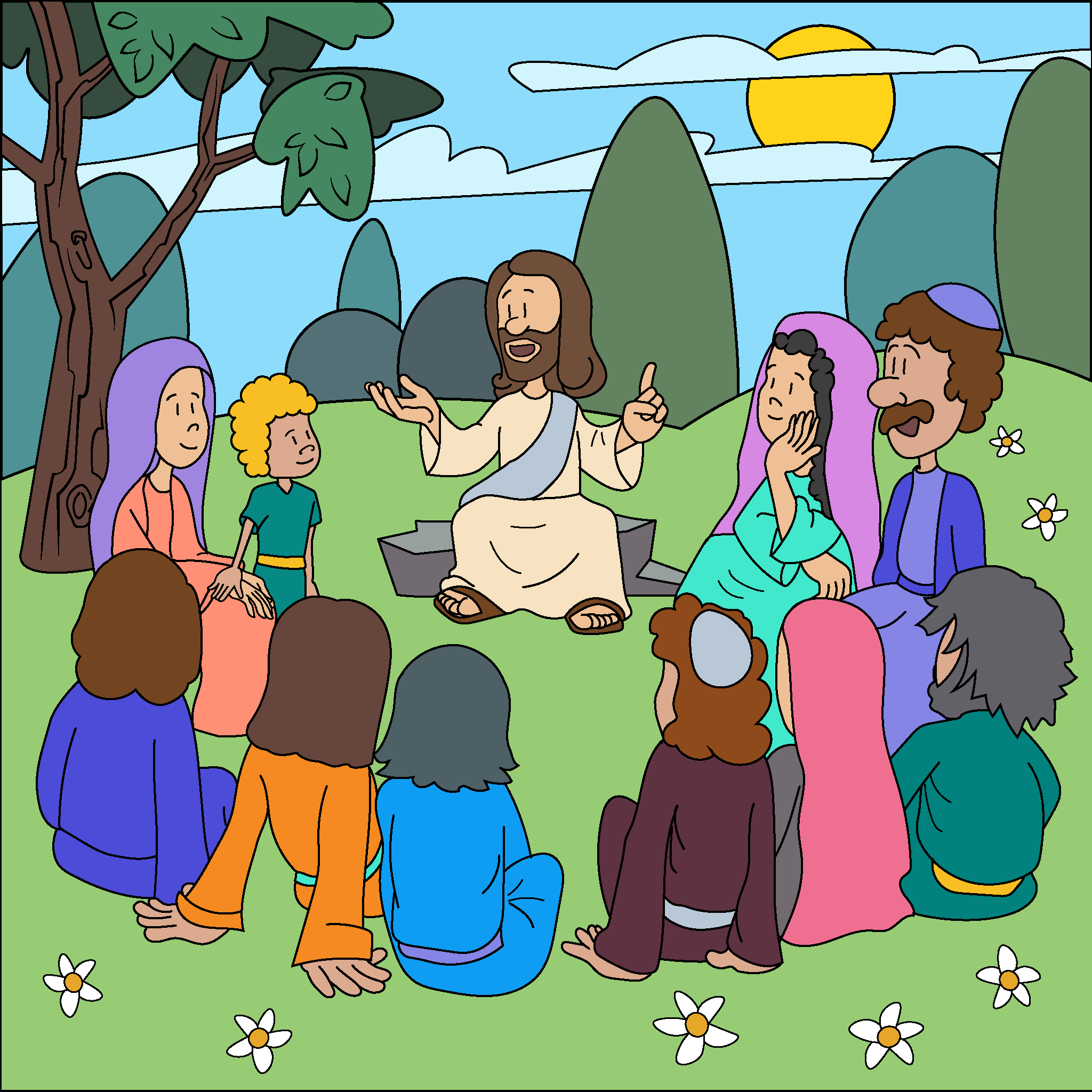 Jesus erzählt das Gleichnis vom Sämann
