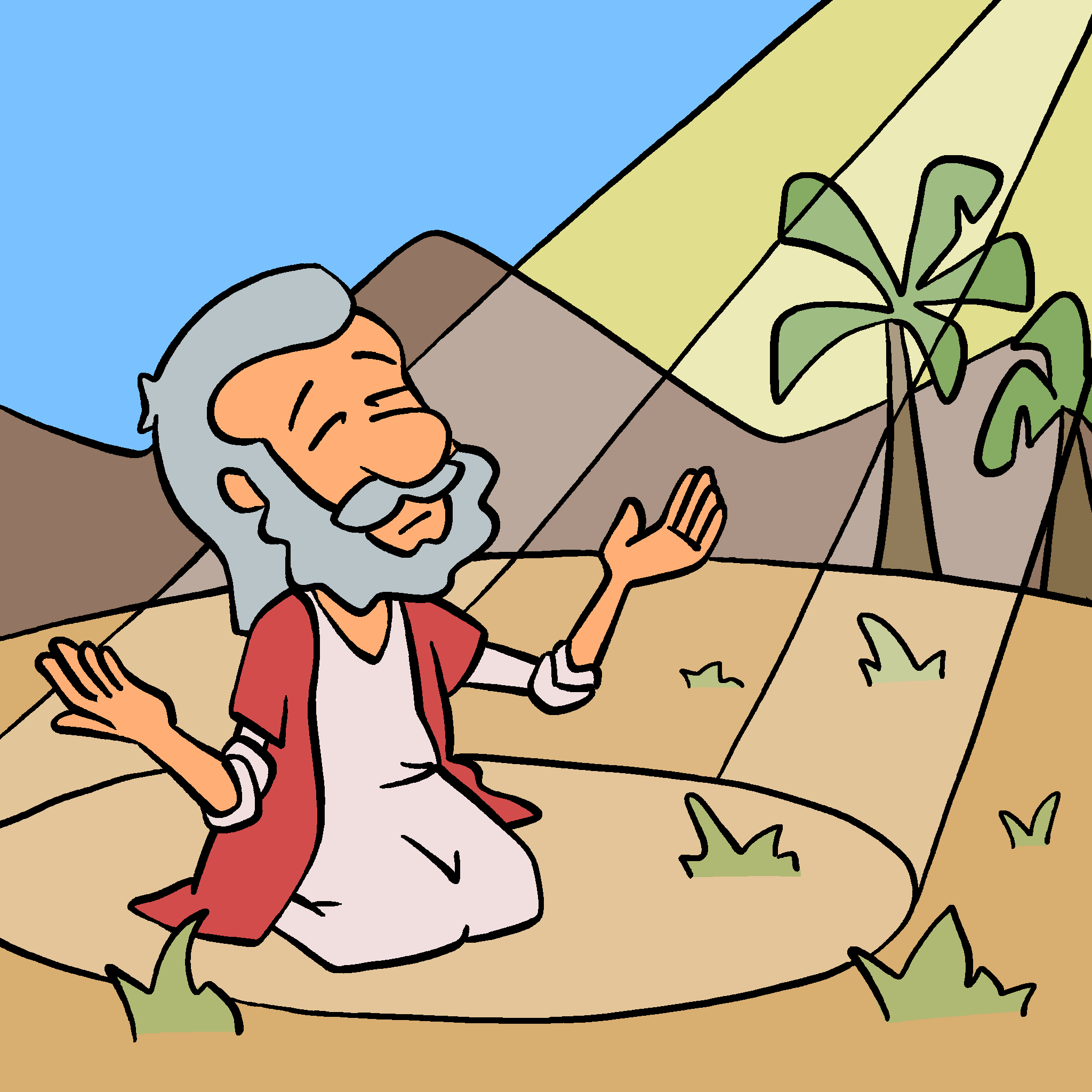 Abraham escucha la voz de Dios.