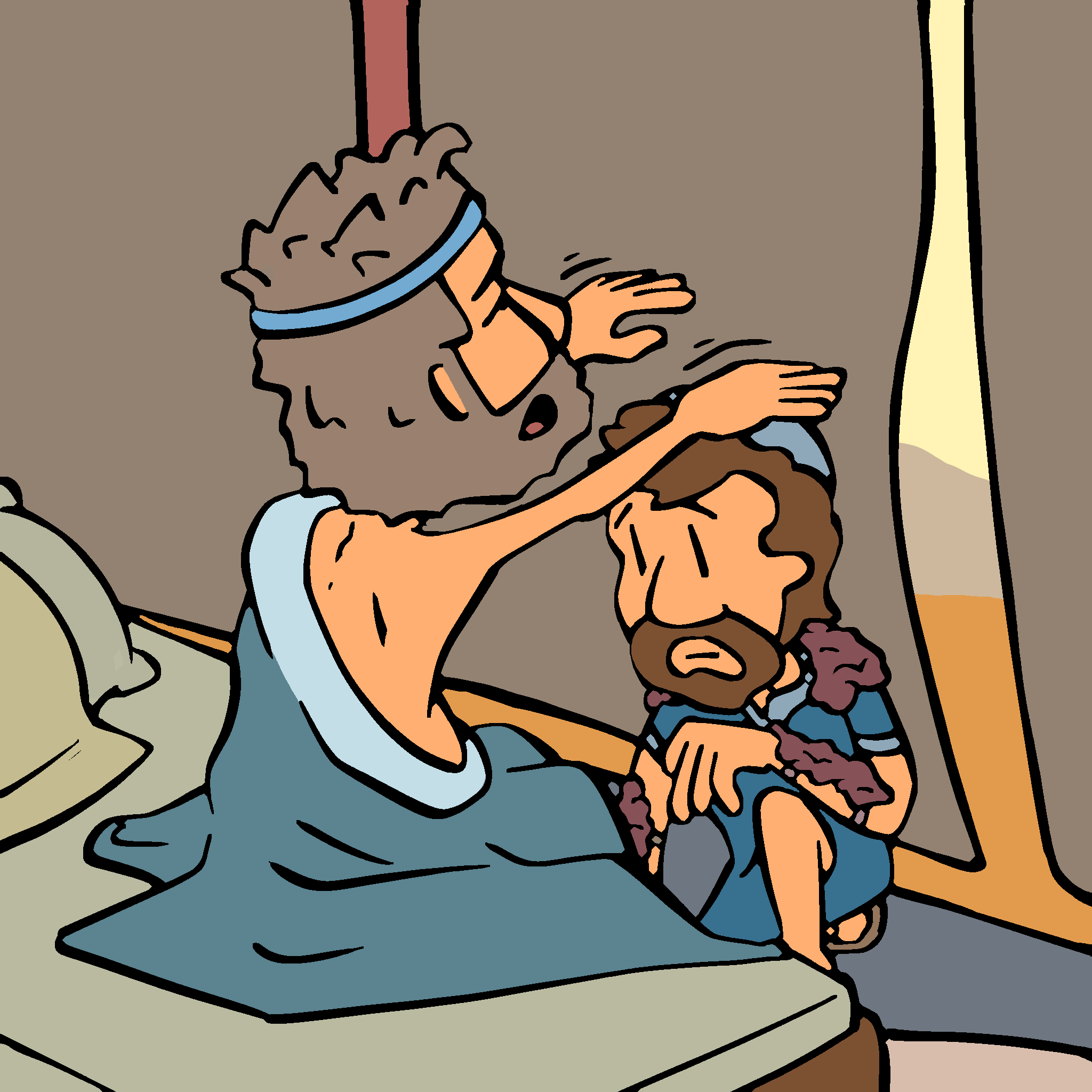 Isaac bendice a Jacob