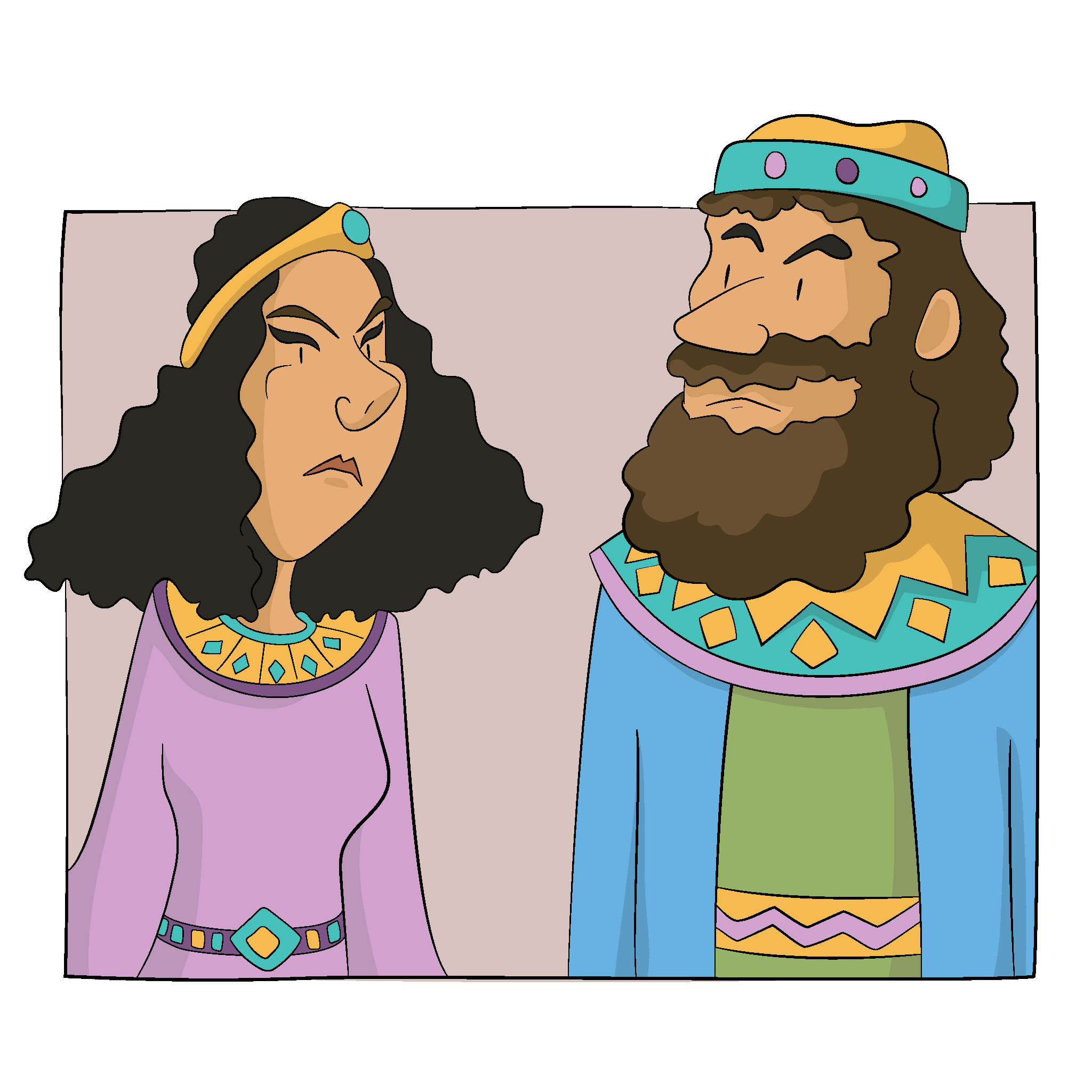 El rey Acab y la reina Jezabel