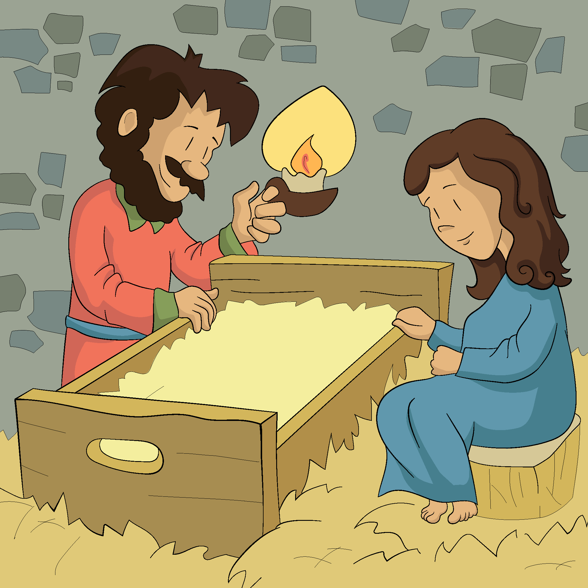 El niño Jesús en el pesebre