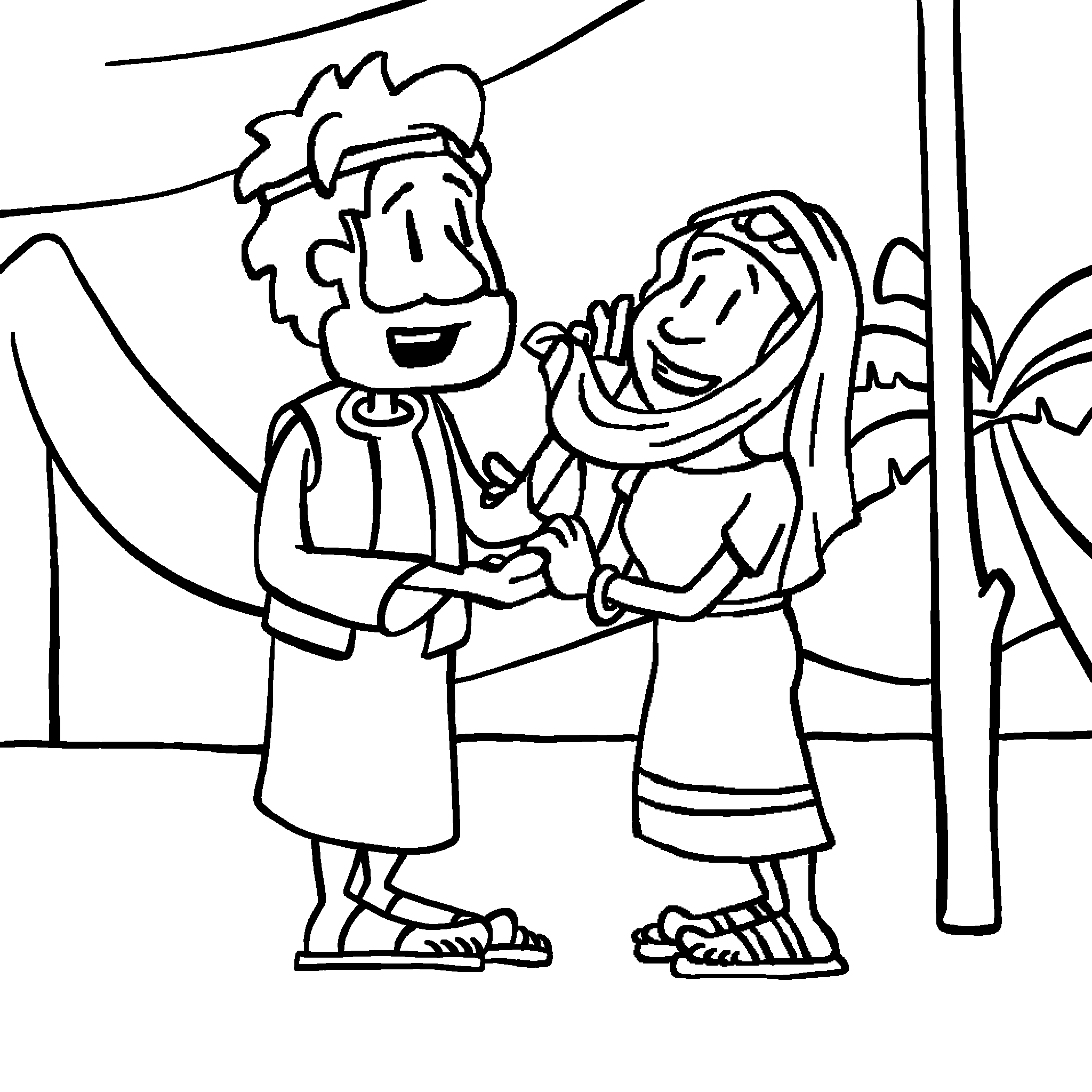 Isaak heiratet Rebekka