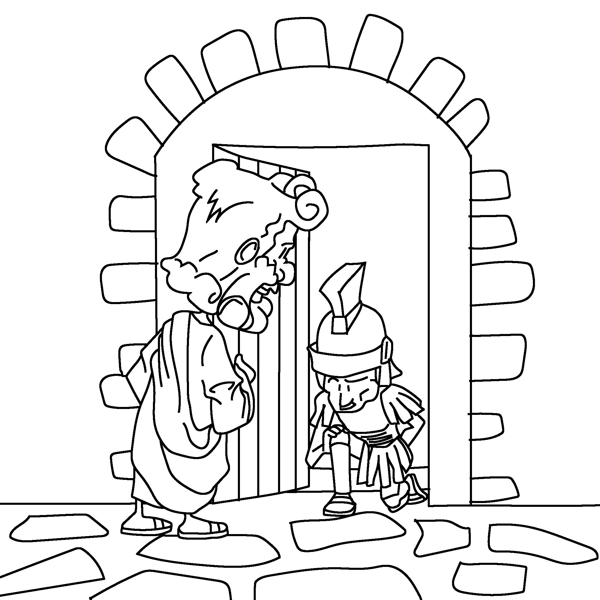 Peter tells Cornelius about Jesus