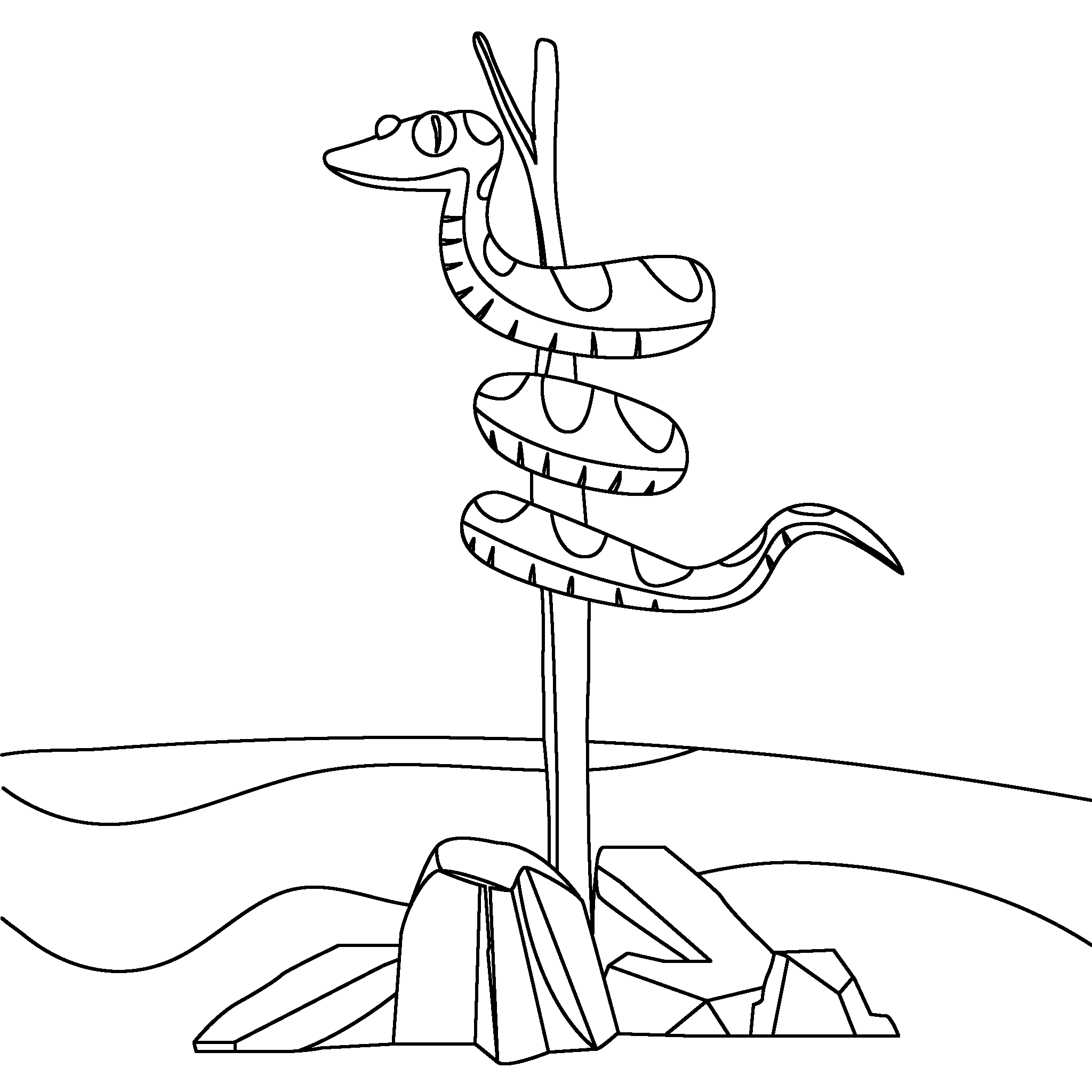Moses’ Bronze Snake on a Pole