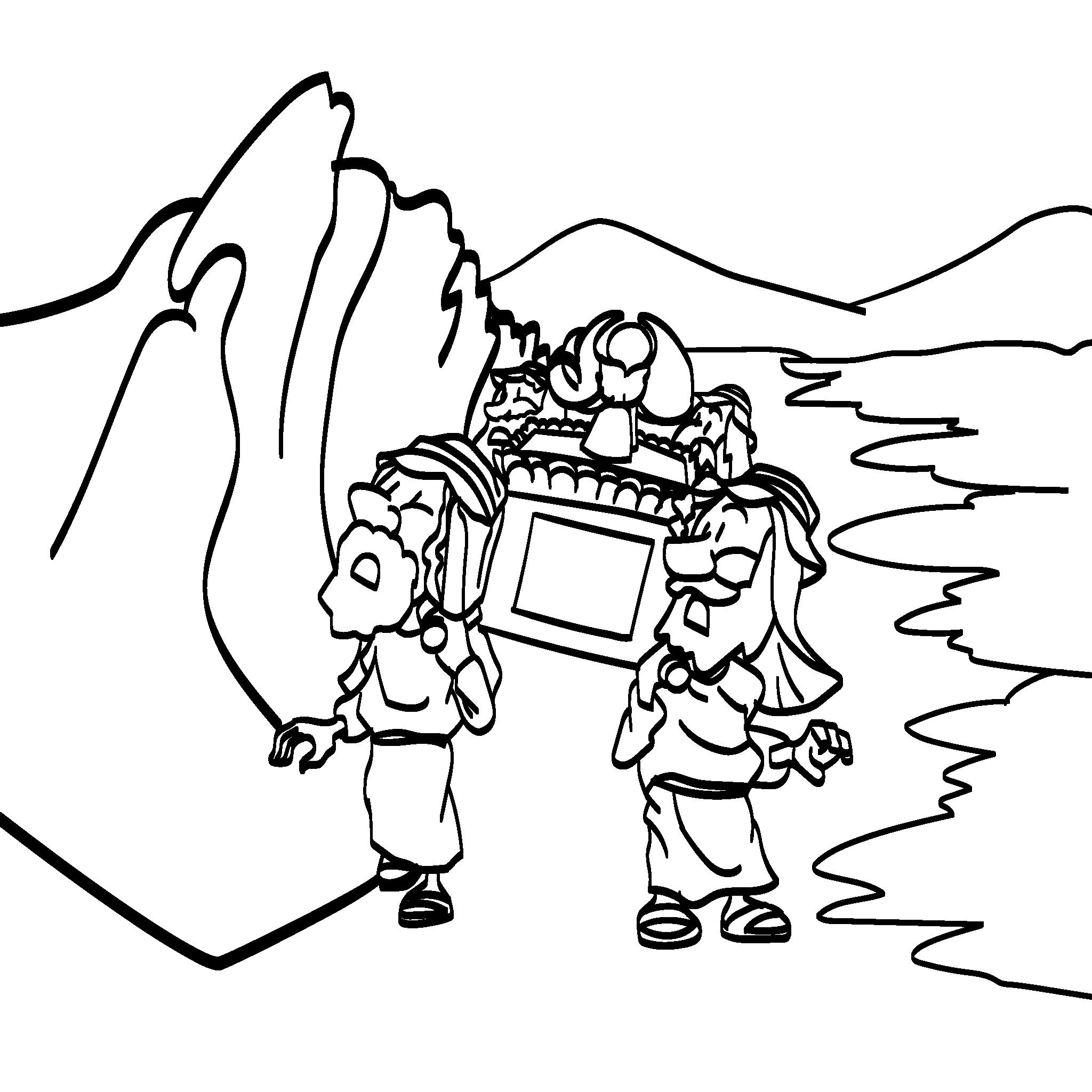 Priests Carry the Ark of the Covenant