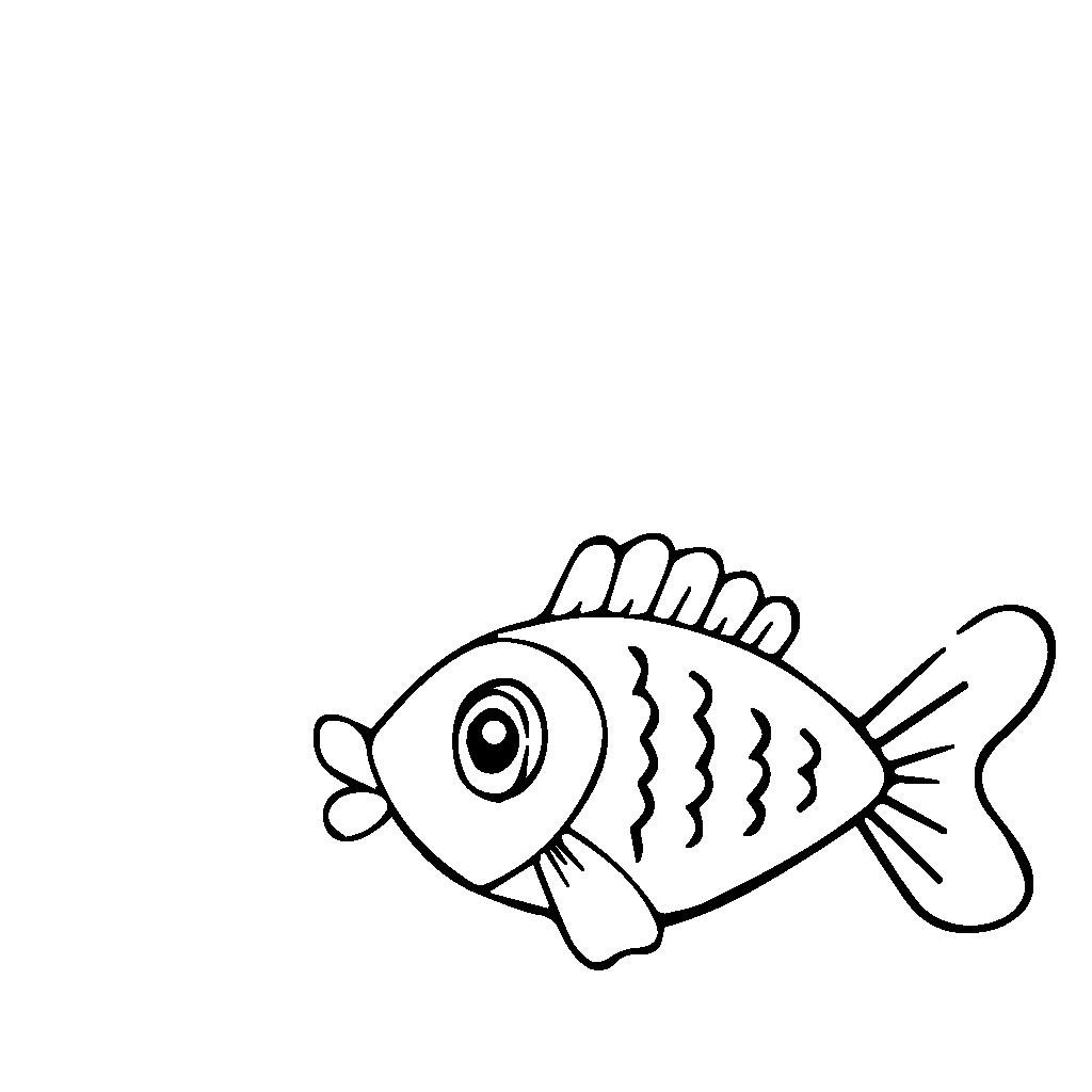 Day 5: Fish swim in the sea.
